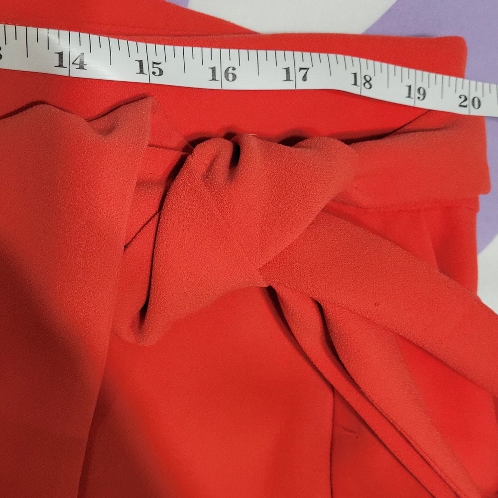 Boden Red Wide-Leg Tie-Waist Pants - Picture 9 of 10